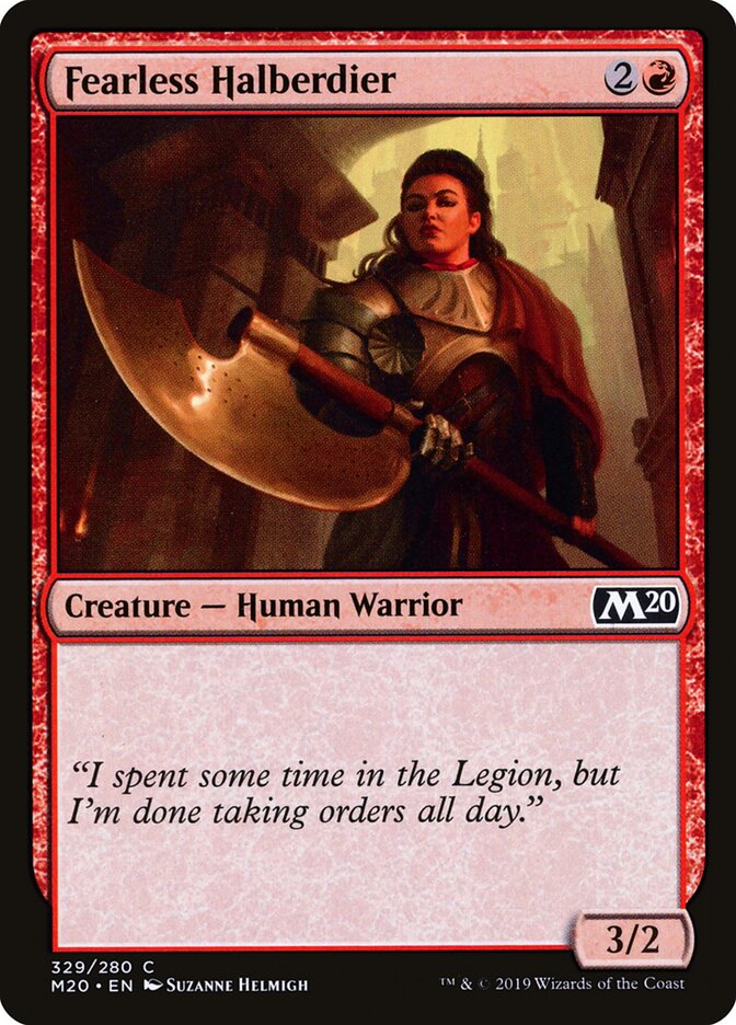 Fearless Halberdier (329) - Core Set 2020 (M20)