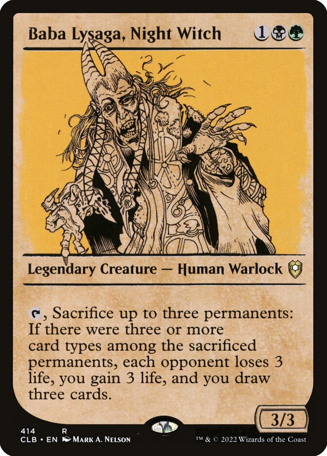 Baba Lysaga, Night Witch (414) - Commander Legends: Battle for Baldur's Gate (CLB)