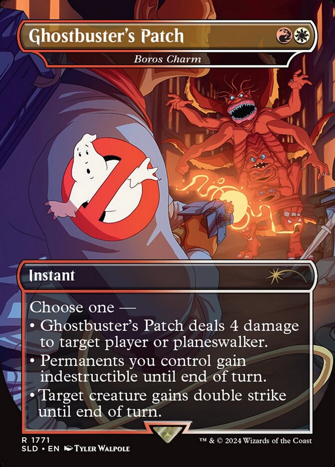 Ghostbuster's Patch - Boros Charm - [Foil, Borderless] Secret Lair Drop (SLD)