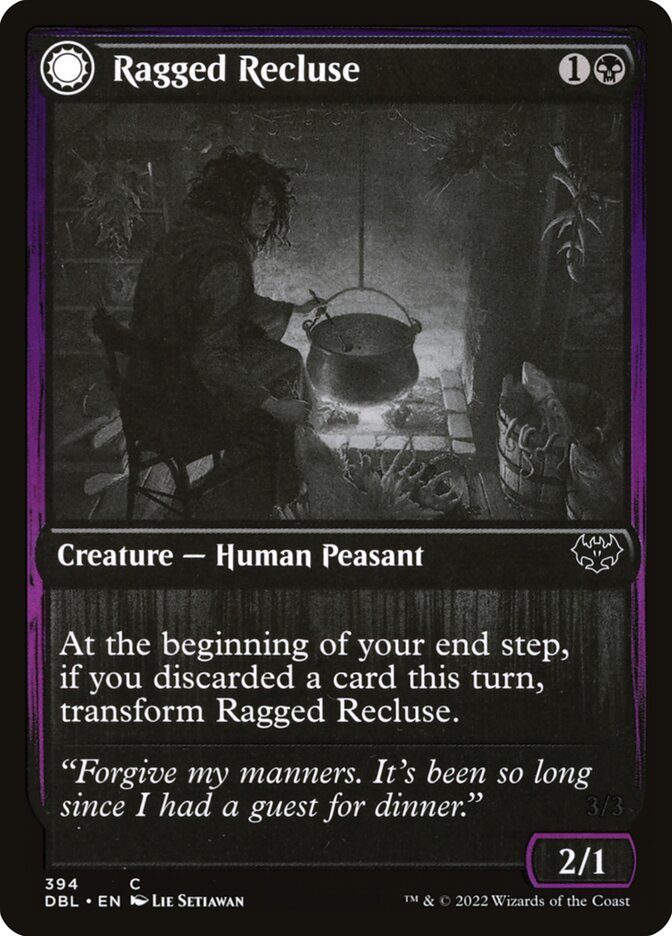 Ragged Recluse // Odious Witch - [Foil] Innistrad: Double Feature (DBL)