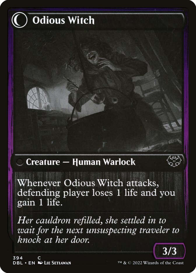 Ragged Recluse // Odious Witch (394) - Innistrad: Double Feature (DBL)
