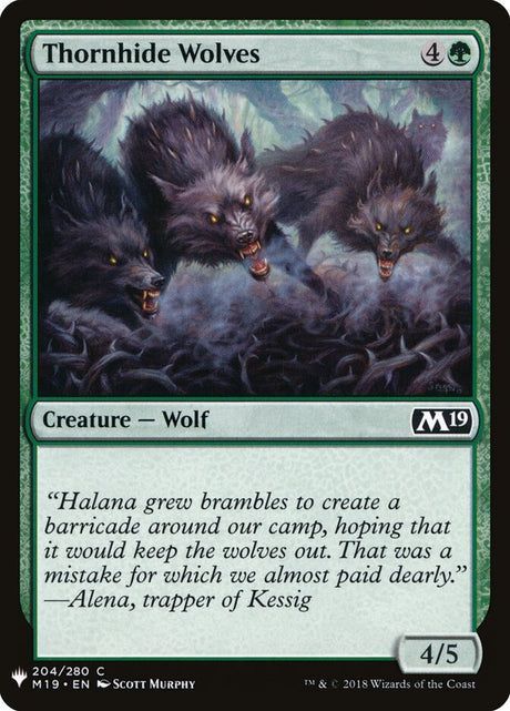 Thornhide Wolves (M19-204) - The List (PLST)