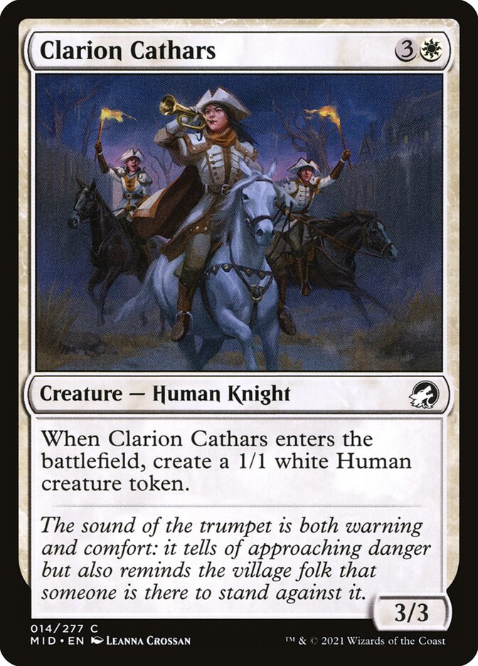 Clarion Cathars (14) - Innistrad: Midnight Hunt (MID)