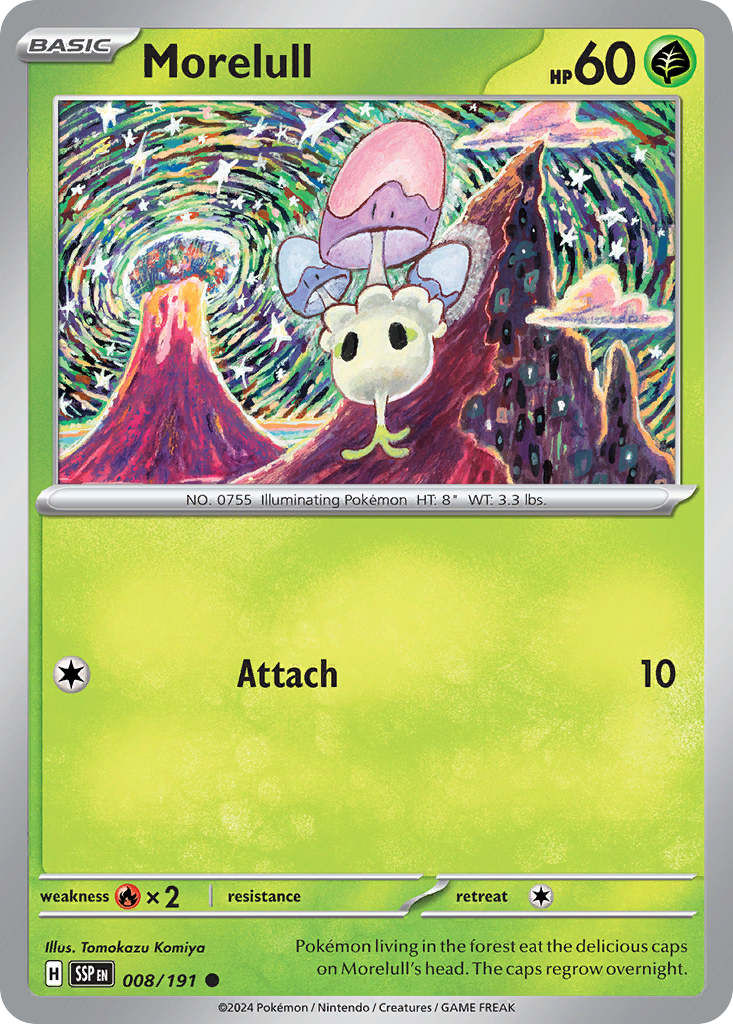 Morelull (8/191) - [Reverse Holo] Surging Sparks (SSP)