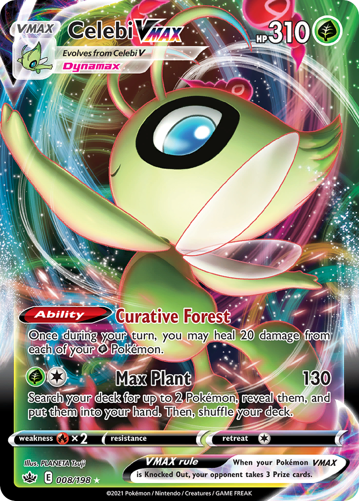 Celebi VMAX (8/198) - [Holo Foil] Chilling Reign (CRE)