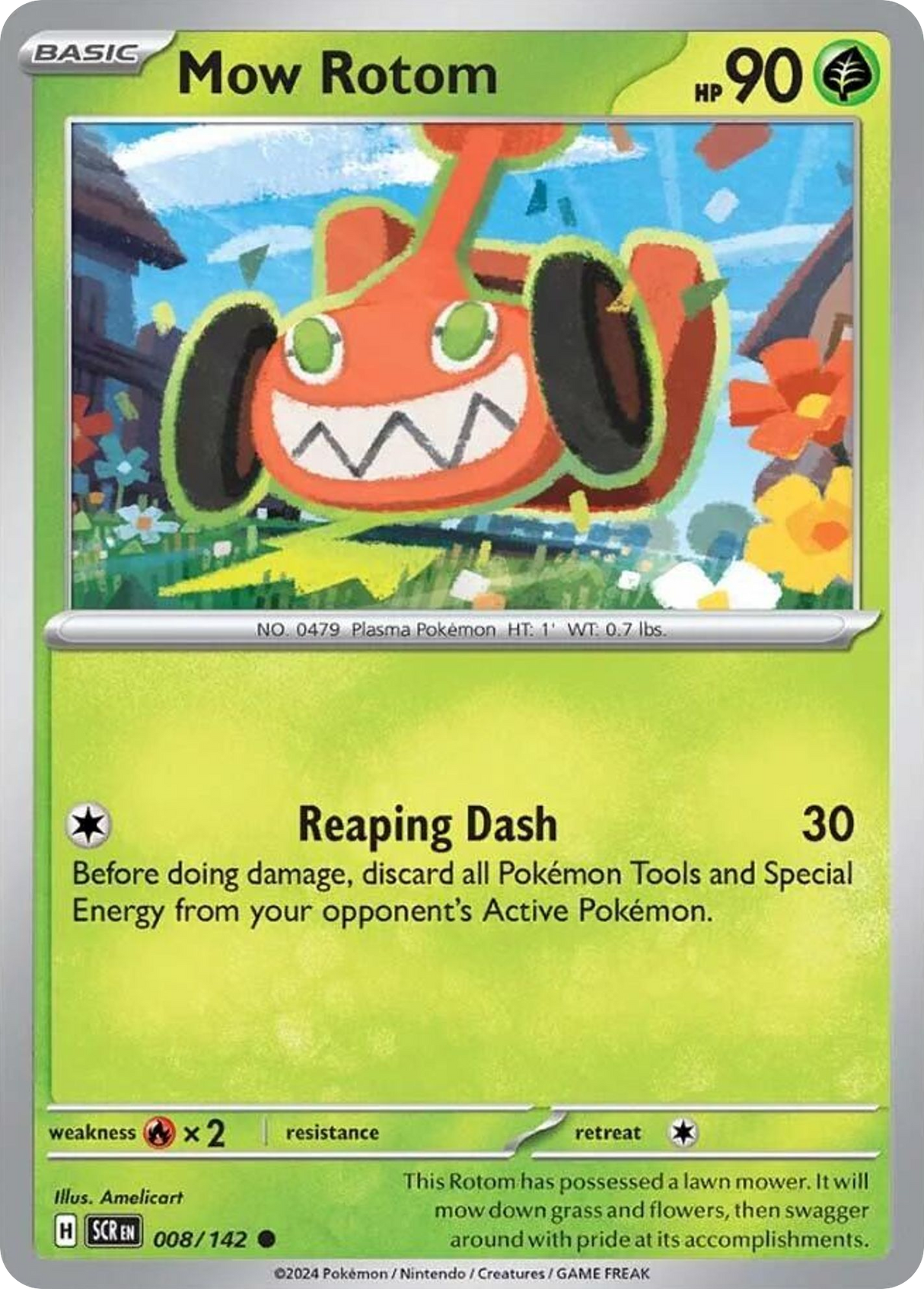 Mow Rotom (8/142) - Stellar Crown (SCR)