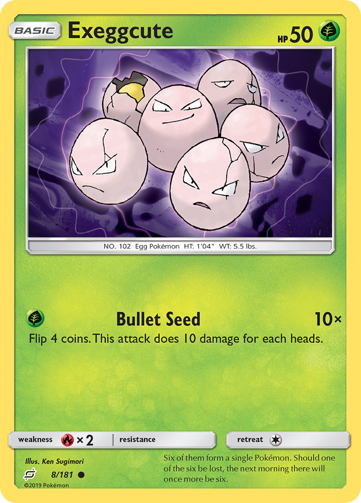 Exeggcute (8/181) - [Reverse Holo] Team Up (TEU)