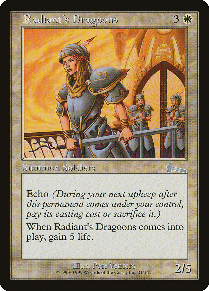 Radiant's Dragoons (21) - Urza's Legacy (ULG)