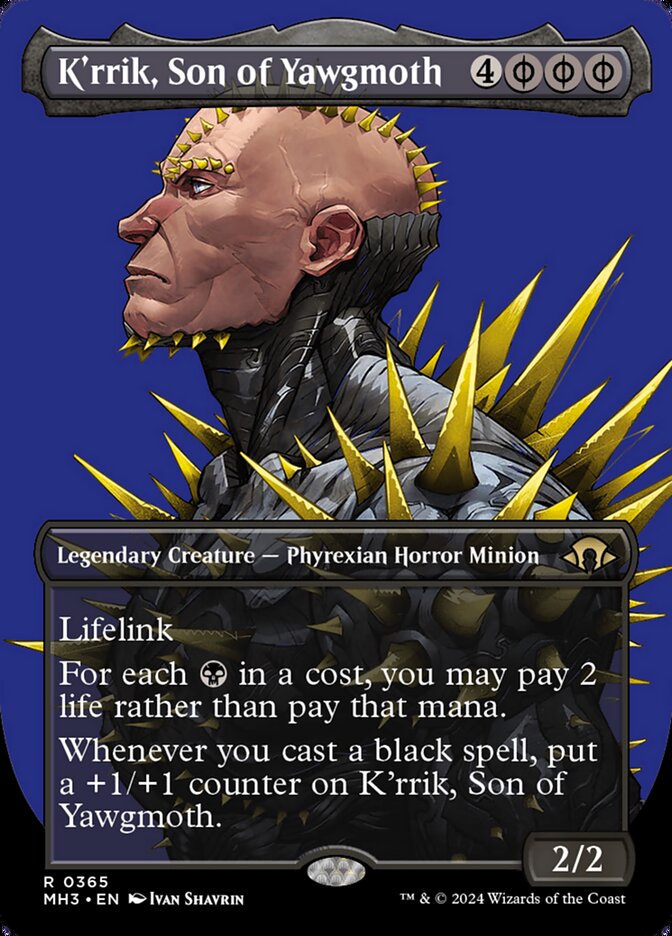 K'rrik, Son of Yawgmoth - [Borderless] Modern Horizons 3 (MH3)