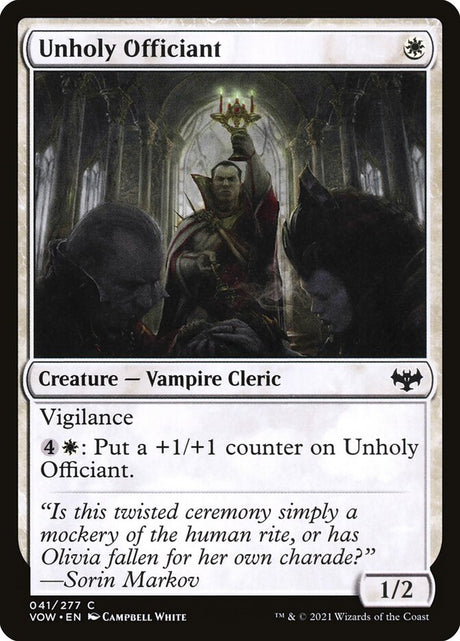 Unholy Officiant (41) - Innistrad: Crimson Vow (VOW)