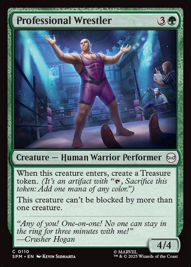 Professional Wrestler (110) - [Foil] Marvel's Spider-Man (SPM)
