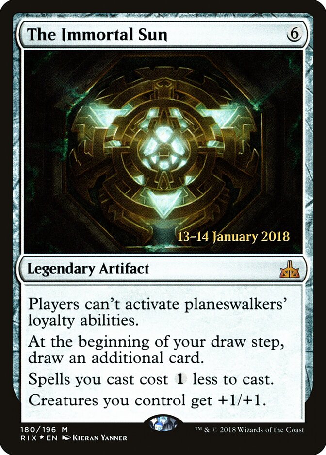 The Immortal Sun (180s) - Rivals of Ixalan Promos (PRIX)
