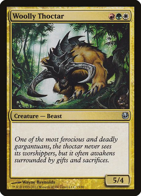 Woolly Thoctar (13) - Duel Decks: Ajani vs. Nicol Bolas (DDH)