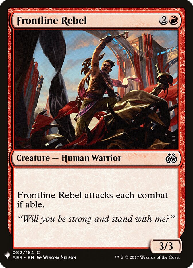 Frontline Rebel (AER-82) - The List (PLST)