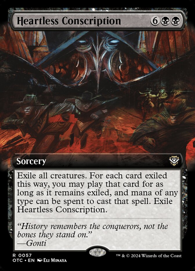 Heartless Conscription (57) - Outlaws of Thunder Junction Commander (OTC)