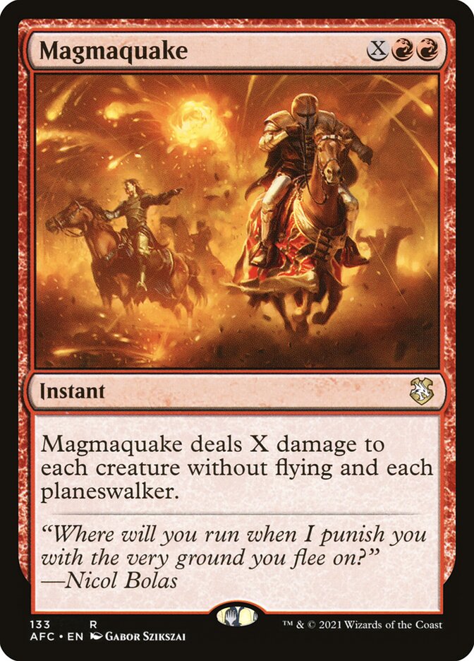 Magmaquake (133) - Forgotten Realms Commander (AFC)