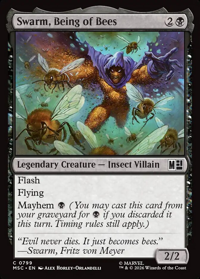 Swarm, Being of Bees (799) - Marvel Super Heroes Commander (MSC)