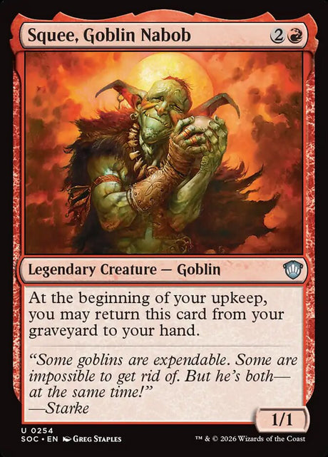 Squee, Goblin Nabob (254) - Secrets of Strixhaven Commander (SOC)