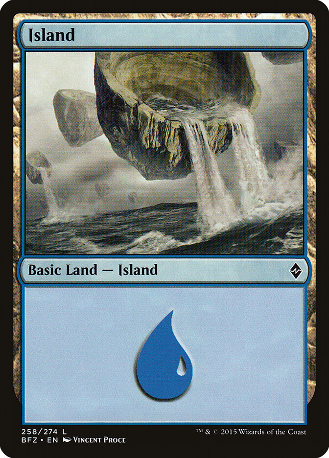Island (258a) - Battle for Zendikar (BFZ)