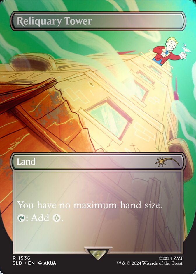 Reliquary Tower (1536‚òÖ) - [Foil, Borderless] Secret Lair Drop (SLD)