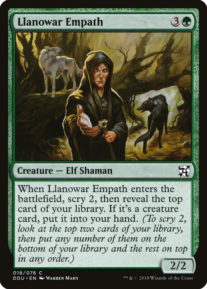 Llanowar Empath (18) - Duel Decks: Elves vs. Inventors (DDU)