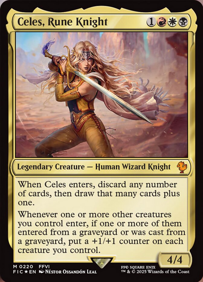 Celes, Rune Knight (220) - [Surge Foil] Final Fantasy Commander (FIC)