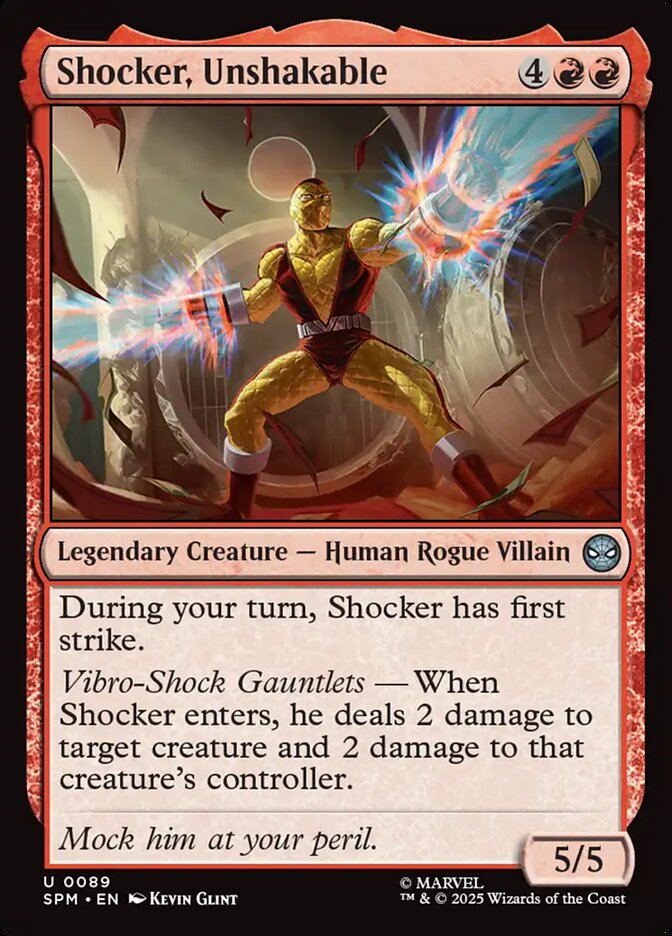Shocker, Unshakable (89) - [Foil] Marvel's Spider-Man (SPM)