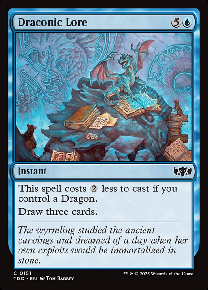 Draconic Lore (151) - Tarkir: Dragonstorm Commander (TDC)
