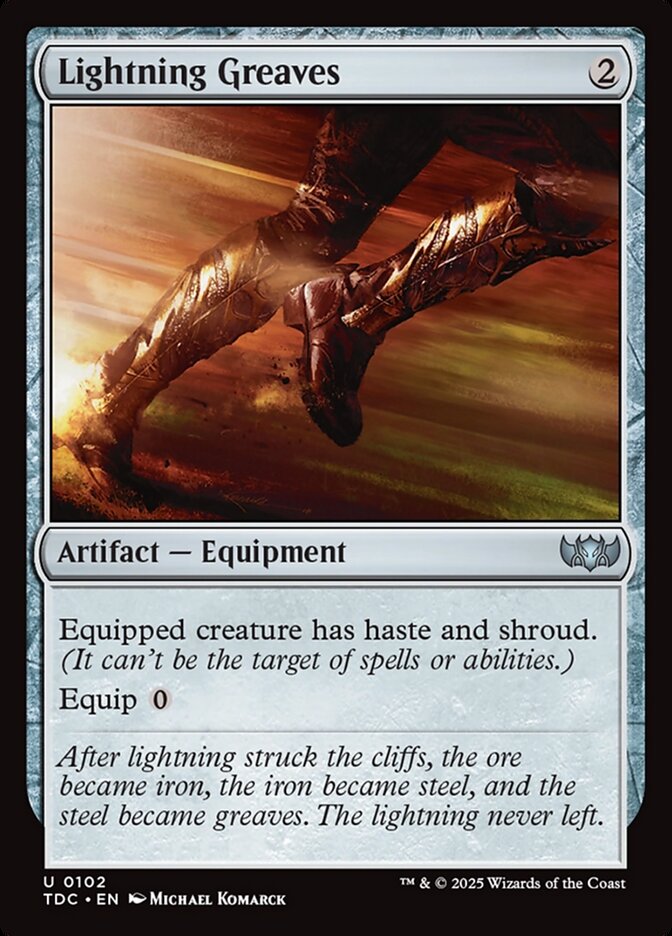 Lightning Greaves - Tarkir: Dragonstorm Commander (TDC)