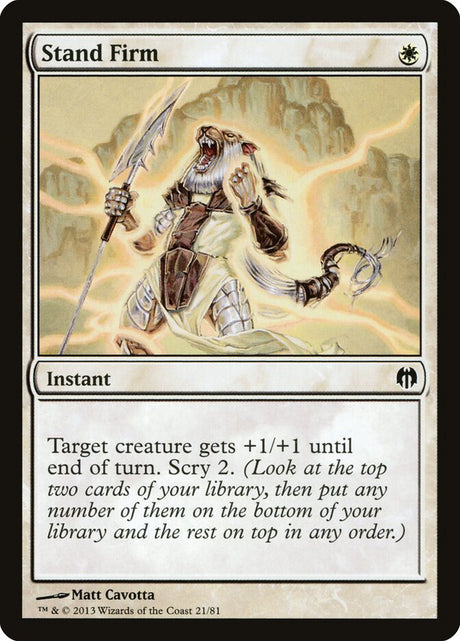Stand Firm (21) - Duel Decks: Heroes vs. Monsters (DDL)
