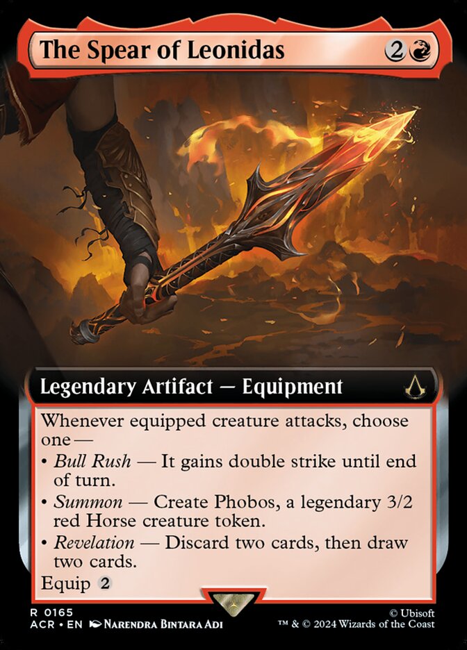 The Spear of Leonidas - [Foil, Extended Art] Assassin's Creed (ACR)