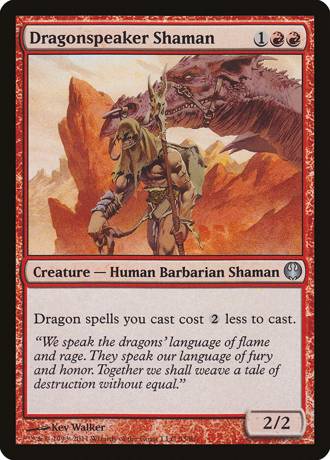 Dragonspeaker Shaman (53) - Duel Decks: Knights vs. Dragons (DDG)