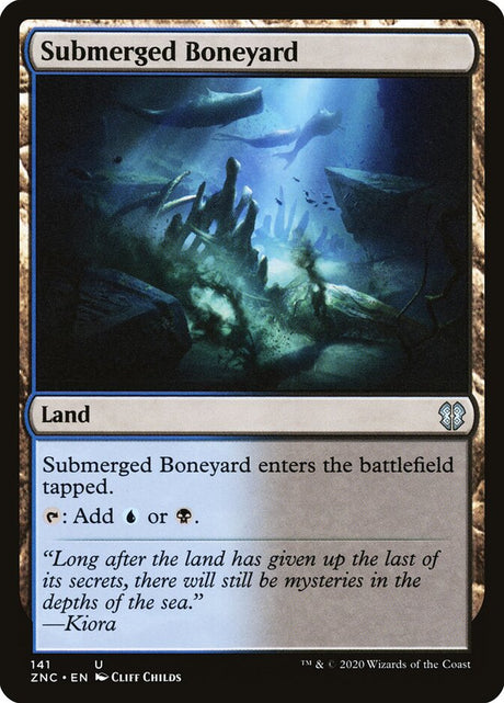 Submerged Boneyard (141) - Zendikar Rising Commander (ZNC)