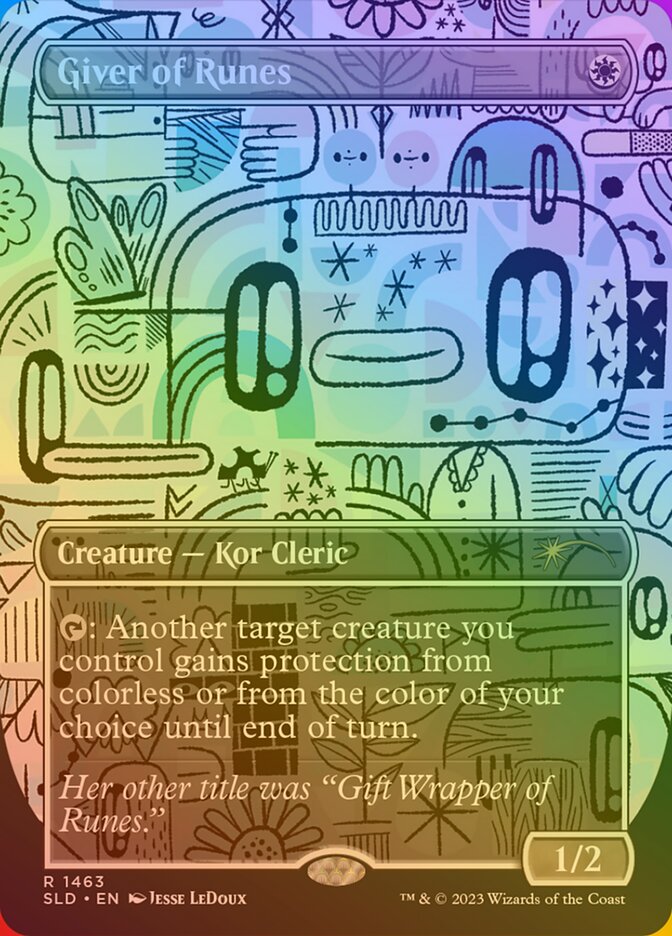 Giver of Runes (1463‚òÖ) - [Foil, Borderless] Secret Lair Drop (SLD)