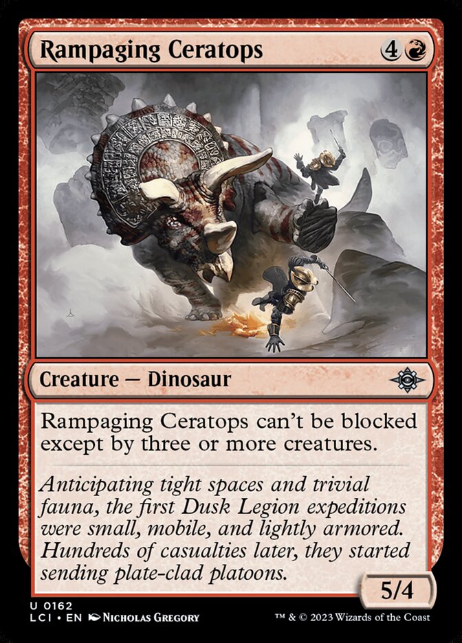 Rampaging Ceratops (162) - The Lost Caverns of Ixalan (LCI)