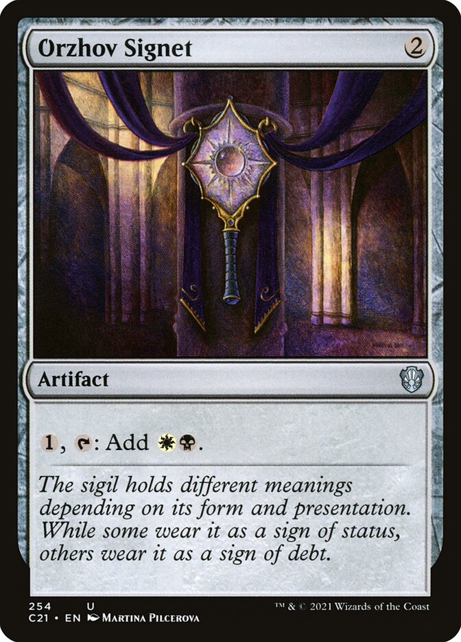 Orzhov Signet (254) - Commander 2021 (C21)