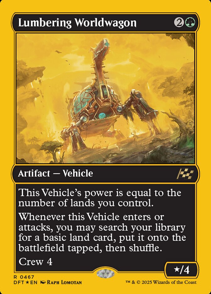 Lumbering Worldwagon - [First Place Foil] Aetherdrift (DFT)