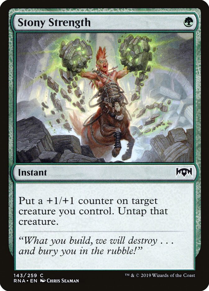 Stony Strength (143) - Ravnica Allegiance (RNA)