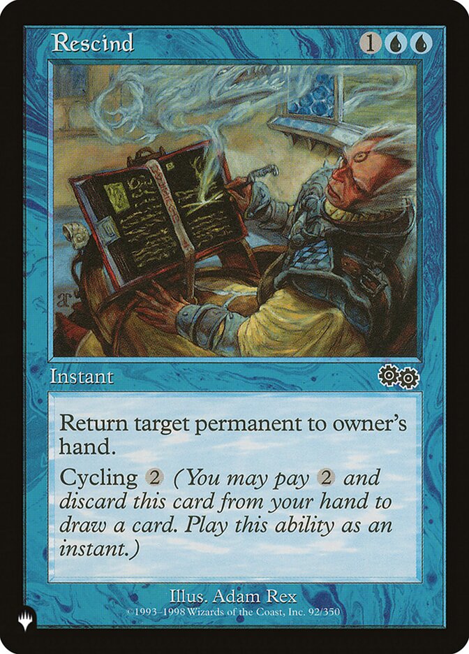 Rescind (USG-92) - The List (PLST)