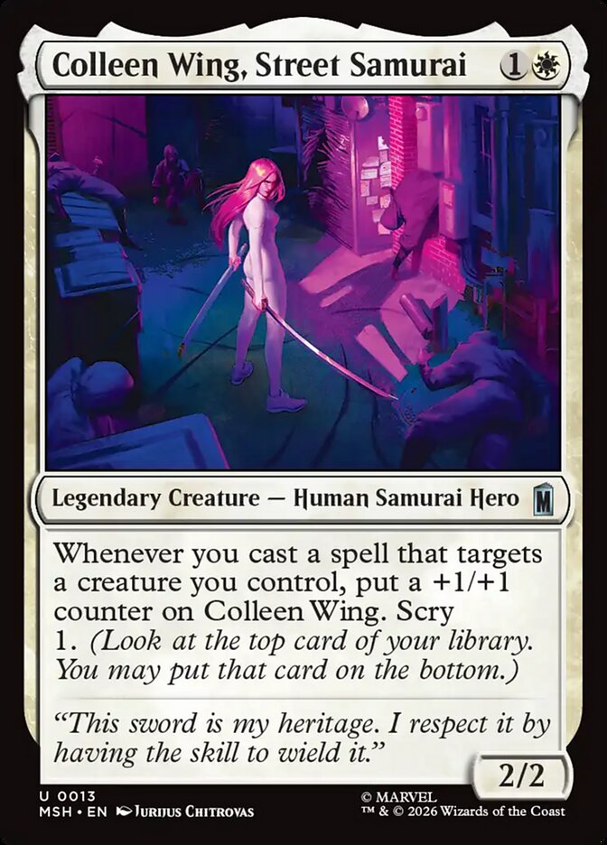 Colleen Wing, Street Samurai (13) - Marvel Super Heroes (MSH)