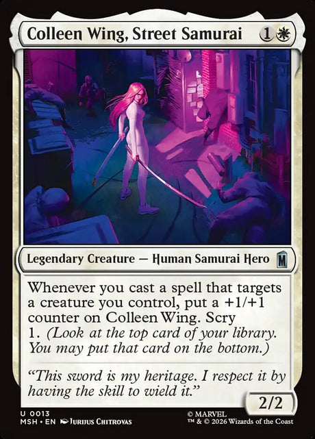 Colleen Wing, Street Samurai (13) - Marvel Super Heroes (MSH)