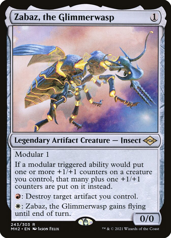 Zabaz, the Glimmerwasp (243) - Modern Horizons 2 (MH2)