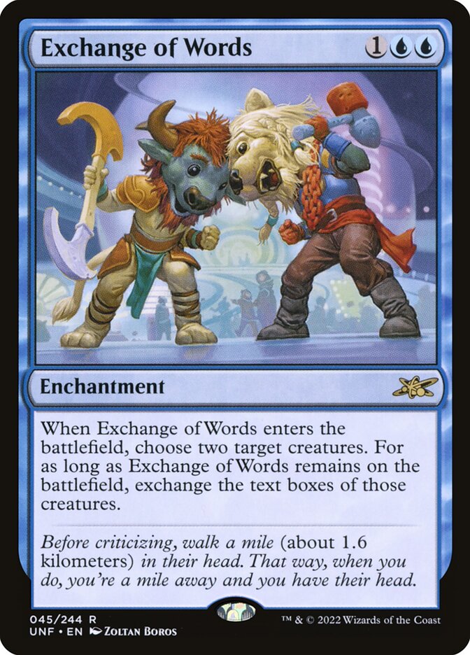 Exchange of Words (45) - Unfinity (UNF)