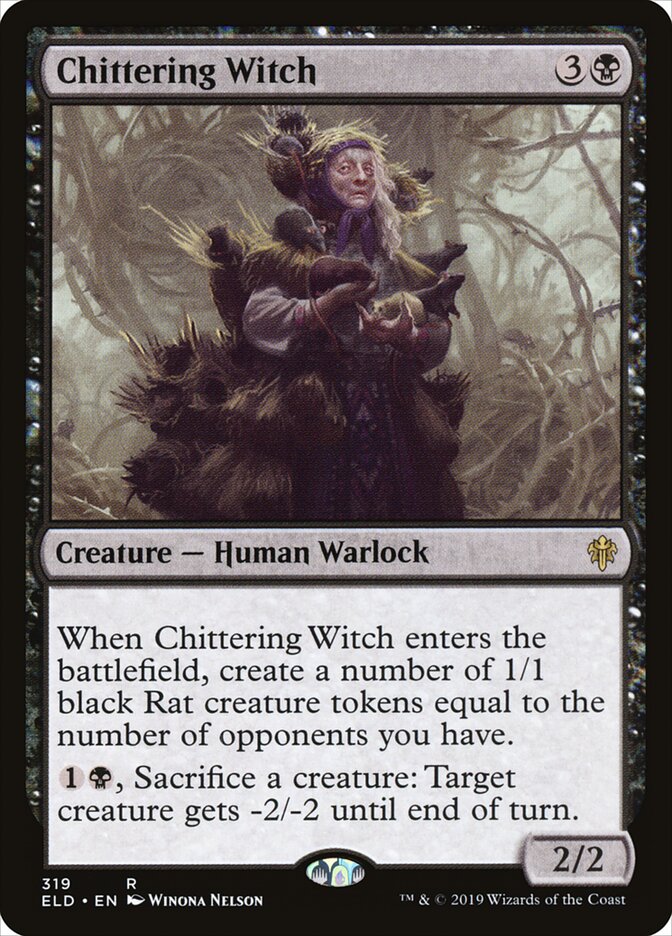 Chittering Witch (319) - Throne of Eldraine (ELD)