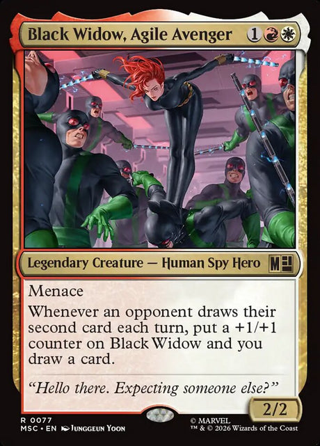 Black Widow, Agile Avenger (77) - Marvel Super Heroes Commander (MSC)