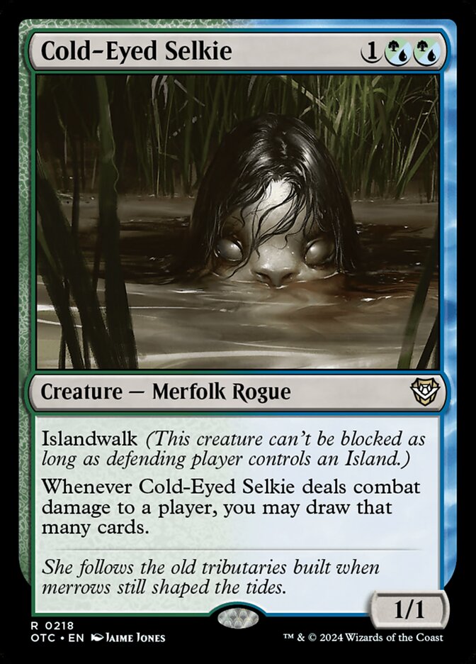 Cold-Eyed Selkie (218) - Outlaws of Thunder Junction Commander (OTC)
