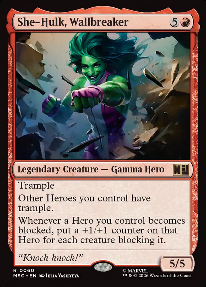 She-Hulk, Wallbreaker (60) - Marvel Super Heroes Commander (MSC)