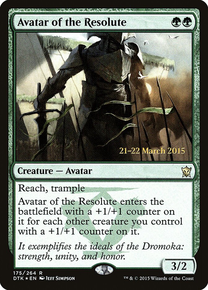 Avatar of the Resolute (175s) - Dragons of Tarkir Promos (PDTK)