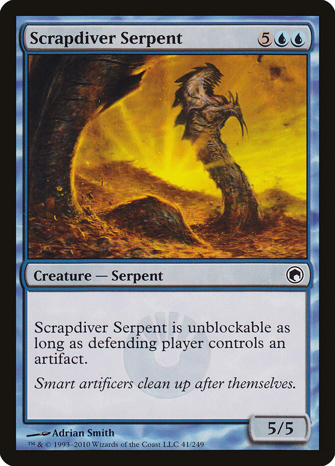 Scrapdiver Serpent (41) - Scars of Mirrodin (SOM)
