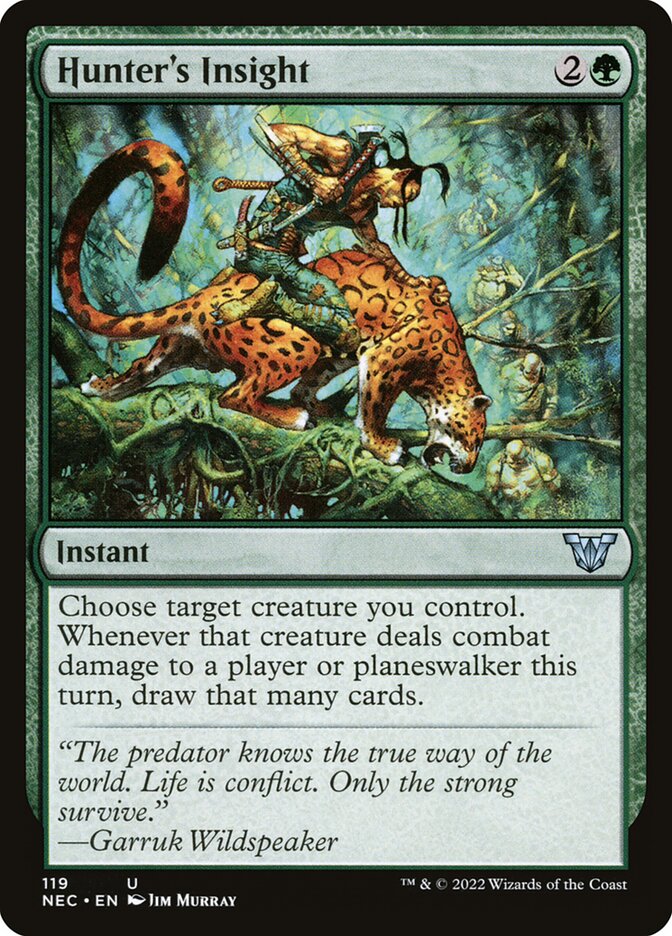 Hunter's Insight (119) - Neon Dynasty Commander (NEC)